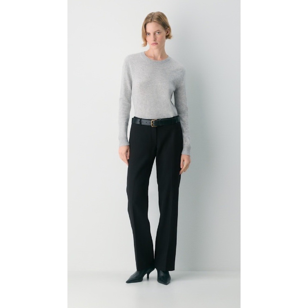 NWT Aritzia Babaton Black Stakeholder Pants Size 2 Wool Straight Leg Low Rise